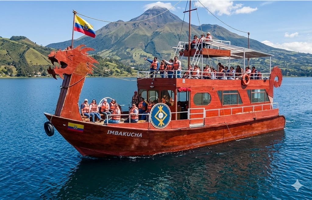 Barco Vikingo - Crucero Impakucha en el lago San Pablo